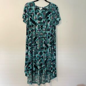 LuLaRoe patterned dress medium